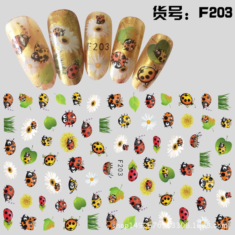 Hình Dán Móng Tay F199 F199 Siêu Mỏng Thân Thiện Với Môi Trường Phong Cách Nhật Bản