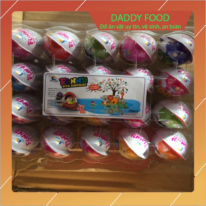 Trứng khủng long socola Funny egg Đại Long vỉ 20 quả hạn sử dụng dài