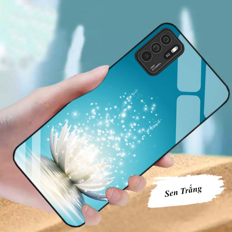 Ốp OPPO Reno 6, Reno 6Z, Reno 7 4G, Reno 7 5G , Reno 7z 5G Lưng Kính Cường Lực Cao Cấp Mới Nhất