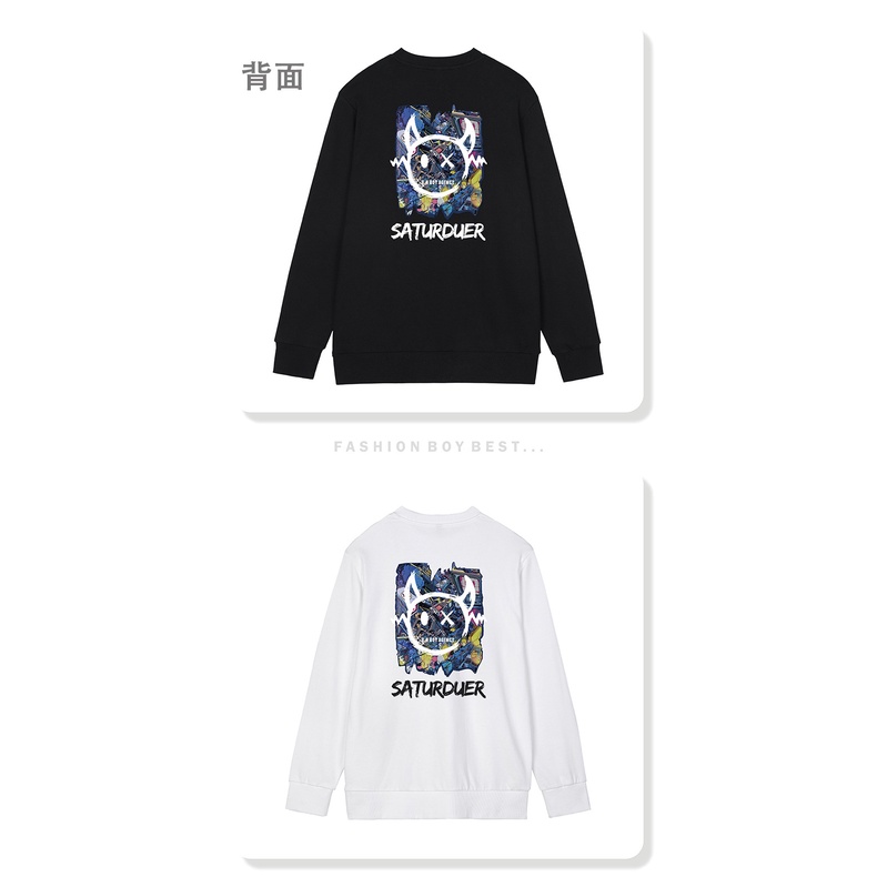 Áo hoodie tay dài dáng rộng dễ phối đồ thời trang thu đông dành cho nữ N303