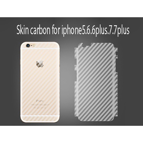 Dán mặt sau Carbon điện thoại ( combo 2 miếng)