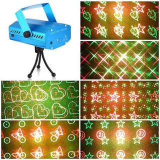 Đèn Laze Mini sân khấu, vũ trường, trang trí phòng Karaoke cảm biến theo nhạc