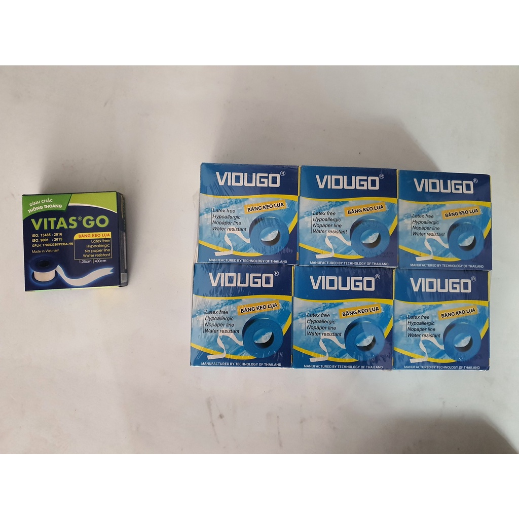 Băng Keo Lụa VIDUGO, VITAS'GO Khổ 1.25 cm  Độ Dài 400cm