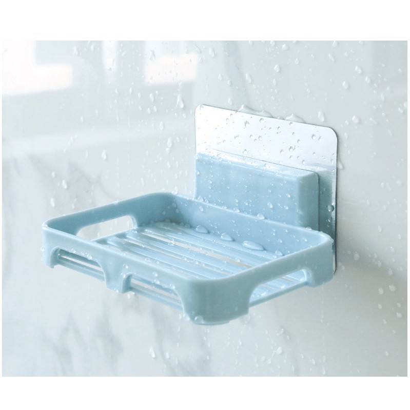 Giá treo nhà tắm, khay kệ xà bông dán tường giúp cục xà bông tắm nhanh khô, sạch sẽ