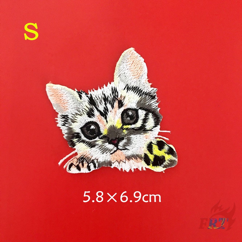 ☸ Animals - Cats S/L Patch ☸ 1Pc Cartoon Diy Sew On Iron On Badge Patches（Cat - Series 07）