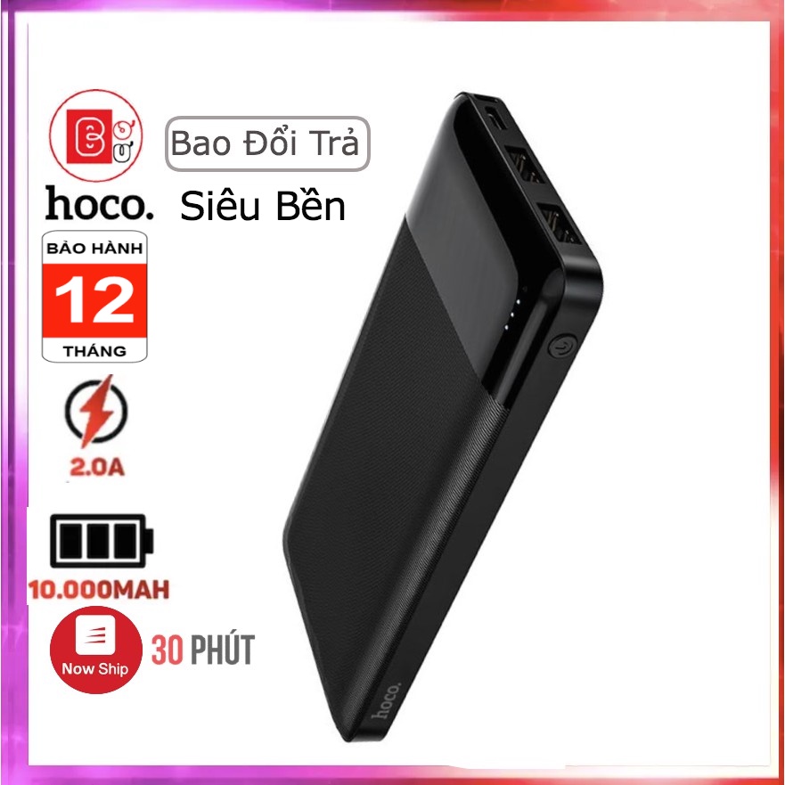 [Bh 12Th] Sạc Dự Phòng Hoco J72 10.000mah CHÍNH HÃNG Có Tích Hợp Đèn Led Pin Sạc dự Phòng Dự Phòng-Bơ Bư