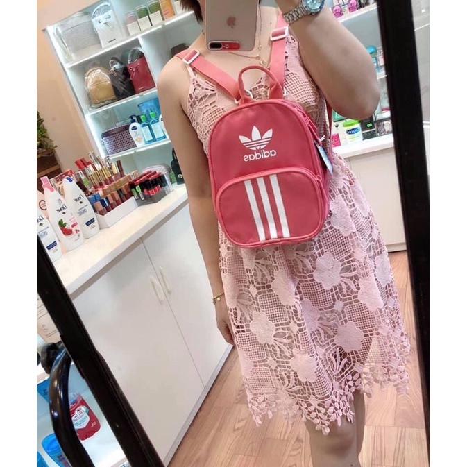 Balo mini Adidas màu hồng cực xinh