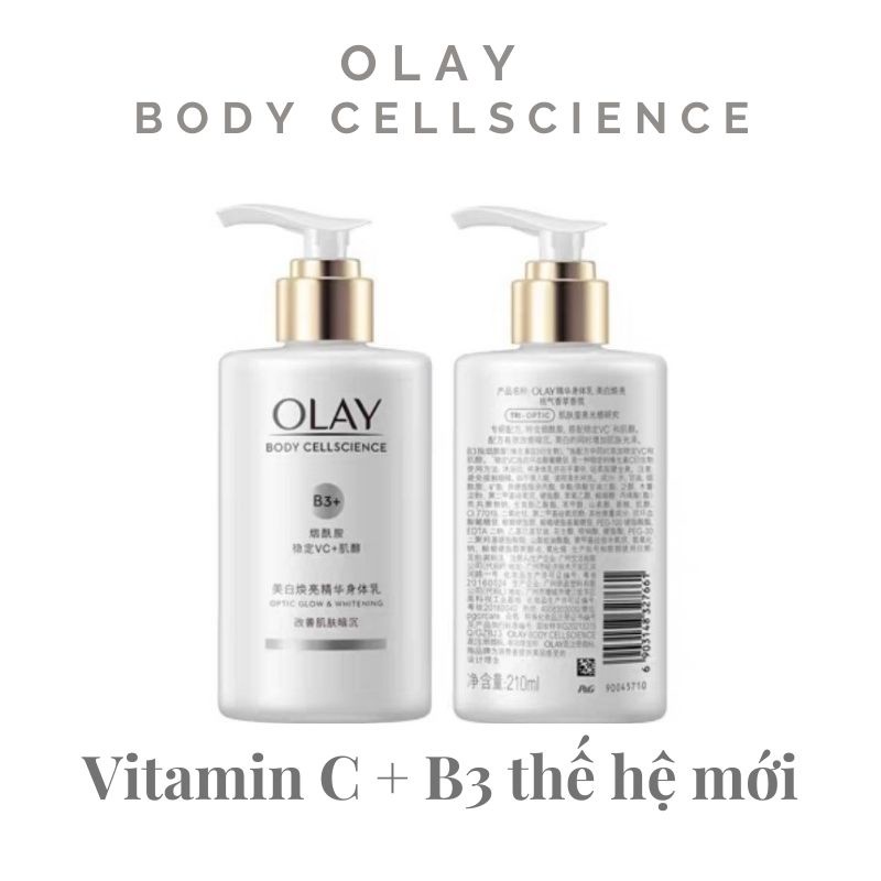 Sữa Dưỡng Thể Trắng Da Olay Super Bright Vitamin C + B3 Thế Hệ Mới 250ML, Hàng nội địa Trung - BLISS CONRNER