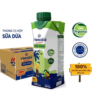 Nước Dừa  - Sữa Dừa Nguyên Chât Vietcoco - 330ml