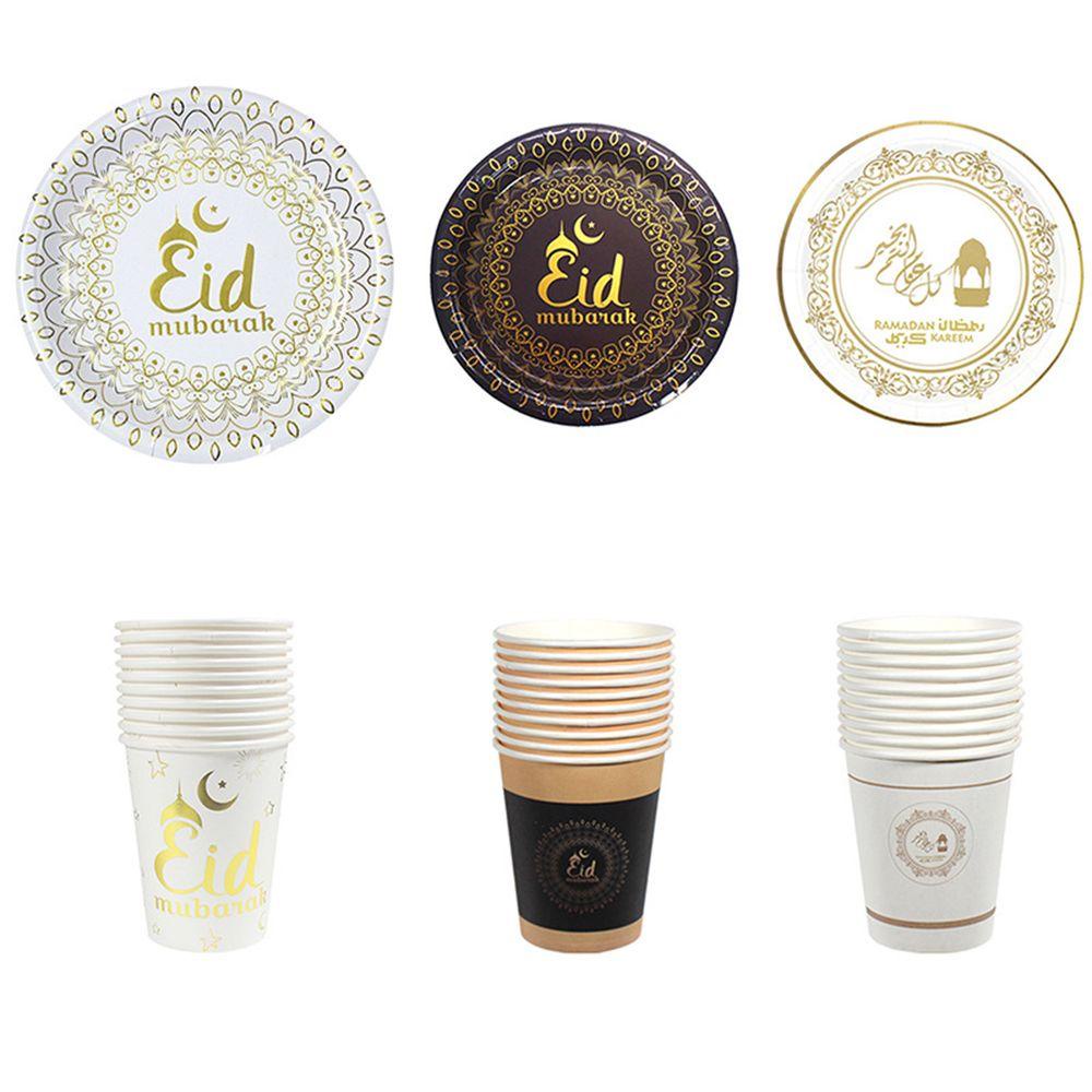 Set 10 Cốc Giấy Phong Cách Hồi Giáo Dùng 1 Lần