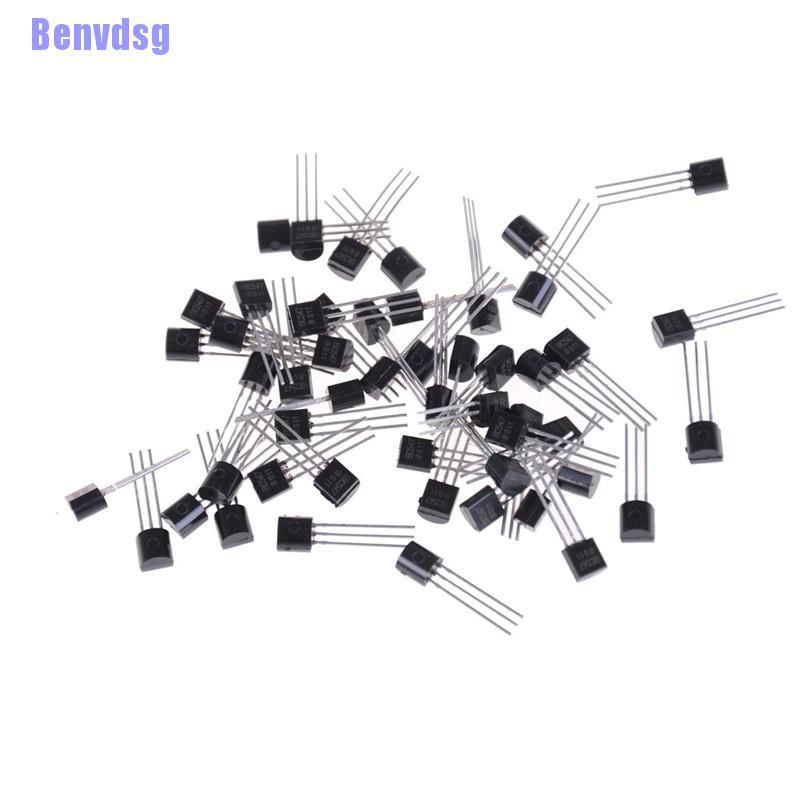 Bộ 50 Linh Kiện Bán Dẫn Màu Đen Bc547 Bc547B 0.1a /
