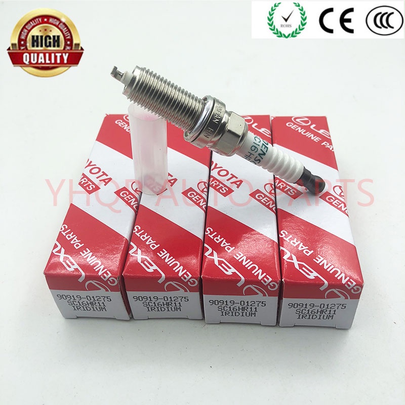 4 SC16HR11 Iridium Bugi Cho Toyota vios kép vvti 90919 01275 9091901275 90919-01275