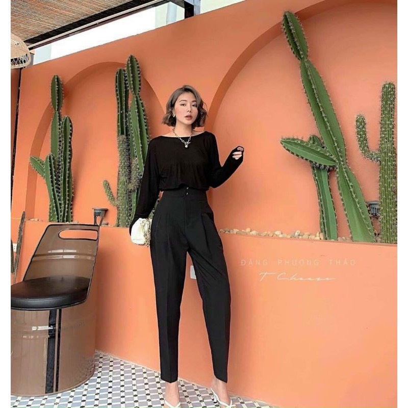 Quần Baggy Lụa Cạp Liền Lưng Cao 2 Khuy | Smide Clothing