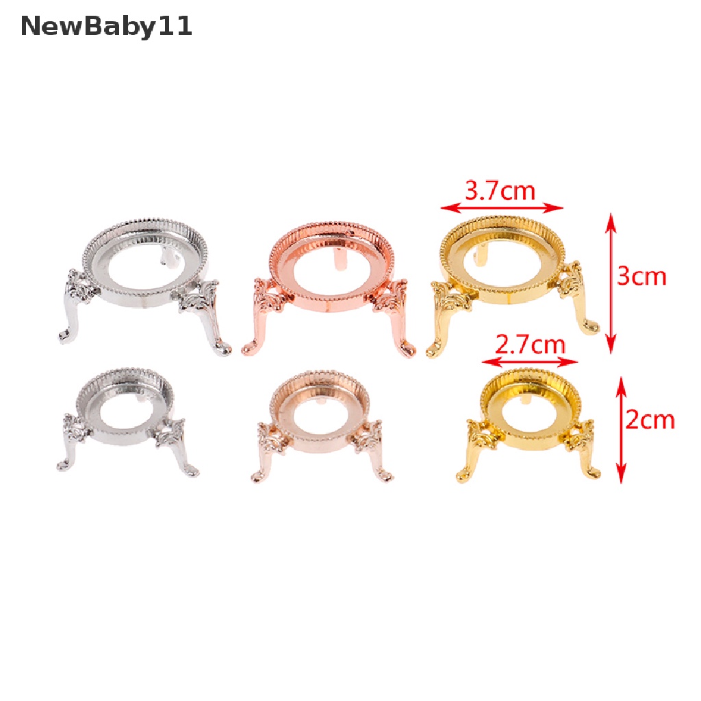 Khay Trưng Bày Quả Cầu Pha Lê Bằng Kim Loại Màu Vàng / Bạc