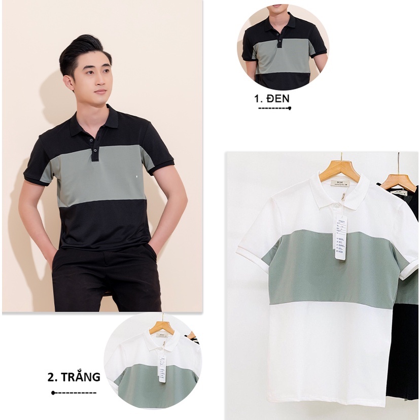 Áo Polo Nam Azila Cổ Bẻ Phối Màu Chất Liệu Cá Sấu cotton Xuất Xịn Chuẩn From Dáng Sang Trọng