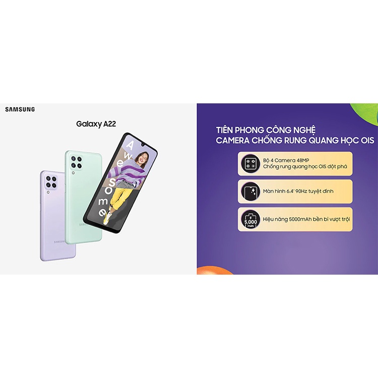  Điện Thoại Samsung Galaxy A22 LTE (6GB/128GB) - Hàng Chính Hãng | BigBuy360 - bigbuy360.vn