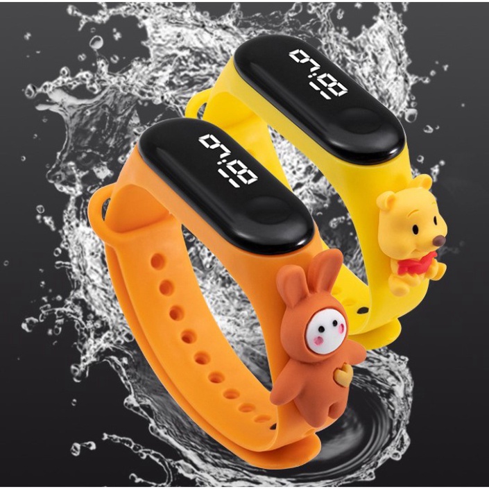 Đồ Chơi Trẻ Em Thông Minh -  Đồng Hồ Trẻ Em Màn Hình Led Chống Thấm Nước