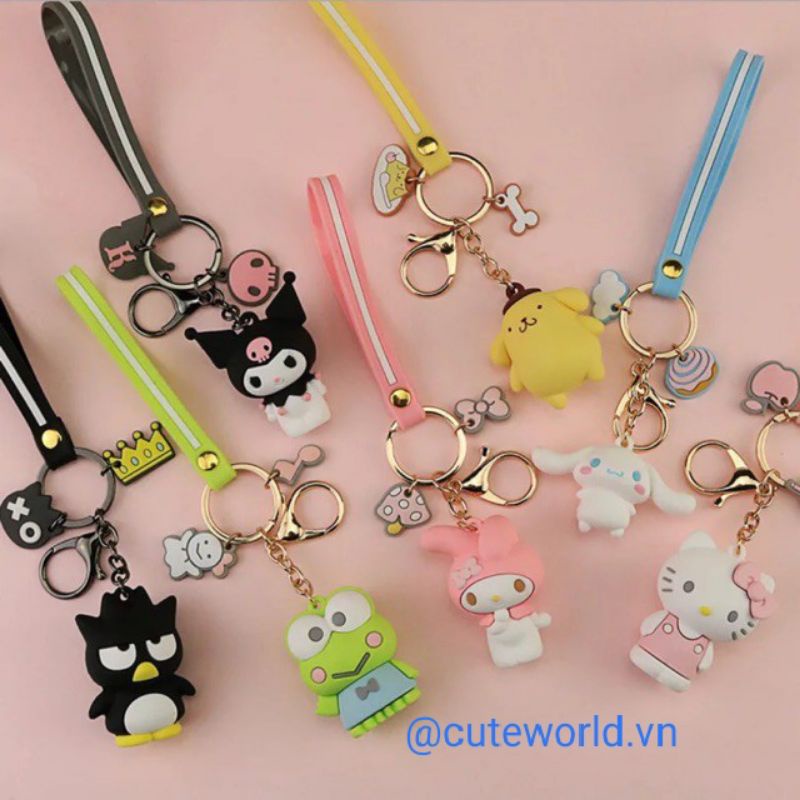 Móc khoá hoạt hình Sanrio Cinnamoroll Melody Kuromi