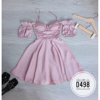 Bigsize Đầm rớt vai D498