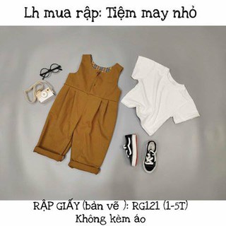 RG121_Rập giấy may jumsuit cho bé