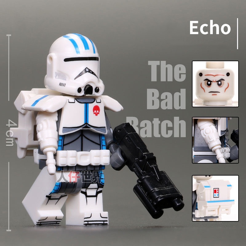 Bộ Đồ Chơi Xây Dựng Mini Cho Bé Đi Săn Trer Echo Star Wars The Bad Batch Wfes Wre Chéo Tr1047