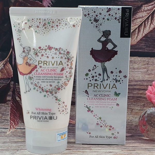 Privia Sữa Rửa Mặt 150ml Dầu, Mụn, Trắng Da
