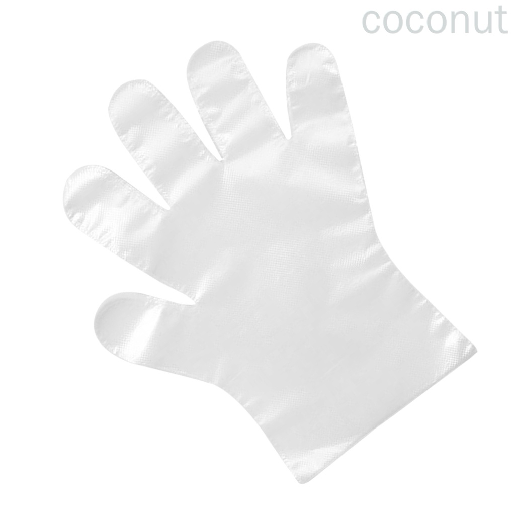 Set 100 Găng Tay Vệ Sinh Bằng Pe Trong Suốt Chống Trượt Dùng Một Lần Cho Trẻ Em