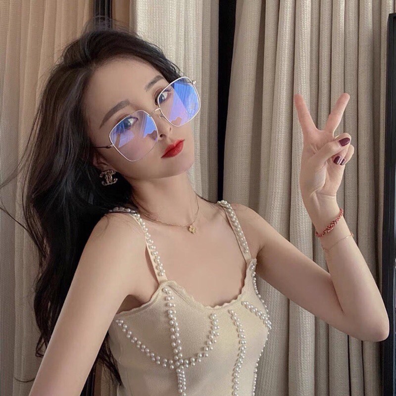 áo hai dây len đính cườm