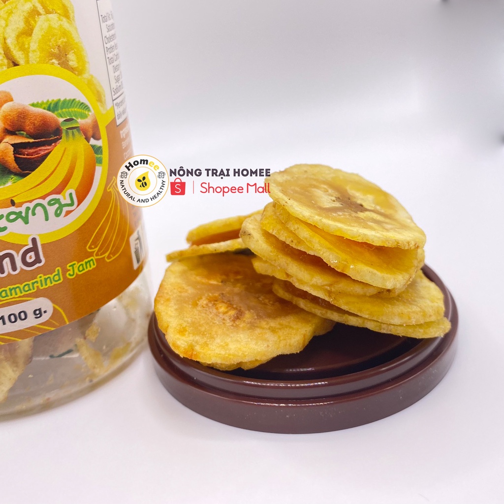 Bánh Chuối Kẹp Me xuất xứ Thái Lan TI TEE 100g | Thơm ngon khó cưỡng