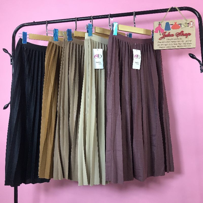 Chân váy midi xếp ly dài, hàng hàng Quảng Châu cao cấp | BigBuy360 - bigbuy360.vn