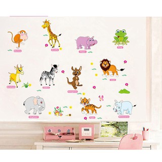 decal dán tường thú tiếng anh