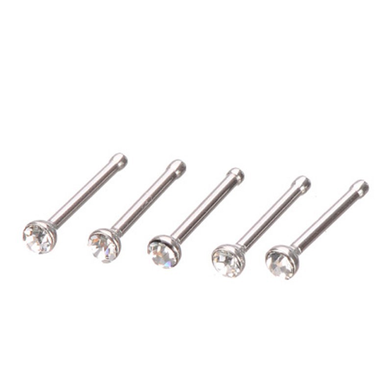 Set 24 khuyên mũi đính đá thời trang cho nữ