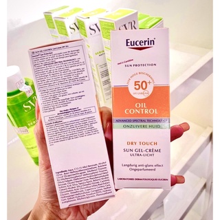 Kem Chống Nắng eucerin kiềm Dầu Cho Da Dầu Mụn mẫu mới không mùi bản Pháp