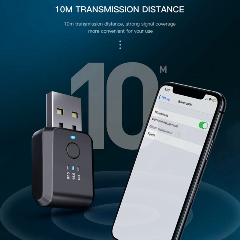 Mô Đun Truyền Tín Hiệu Âm Thanh bluetooth 5.0 Không Gây Tiếng Ồn Cho Xe Hơi
