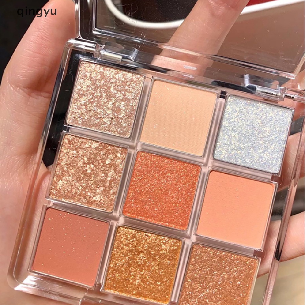 Bảng Phấn Mắt Qyvn 9 Màu Tông Kim Cương Chống Nước