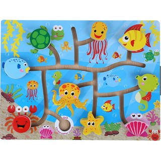 Đồ Chơi Gỗ Bảng Mê Cung Tìm Đường Giúp Bé Phát Triển Trí Não (Loại đẹp)