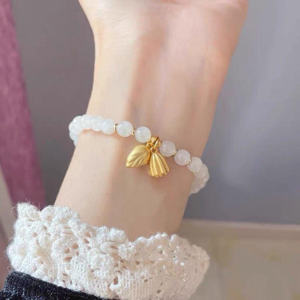 Vòng Đeo Tay Thủ Công Thiết Kế Độc Đáo Thời Trang Cho Nữ|Vòng Tay Hình Hoa Sen Nhiều Màu Sắc