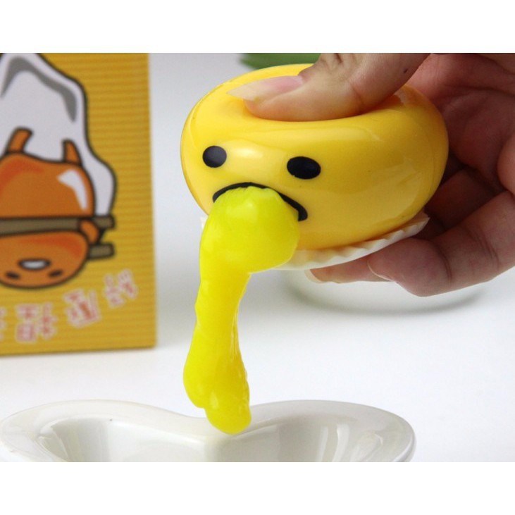 Trứng Biến Thái Gudetama - Mua 2 tặng 1 bóng lưới slime bán lỗ Amã LZ