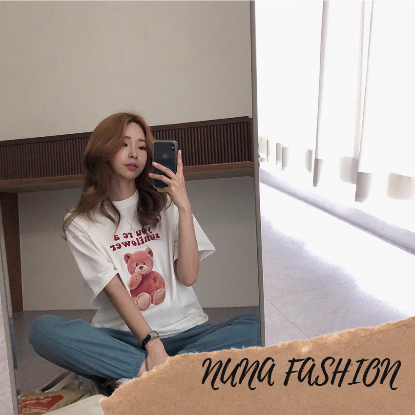 Áo thun nam nữ áo phông nam nữ đẹp unisex form rộng tay ngắn in hình cổ tròn NUNA FASHION AT11