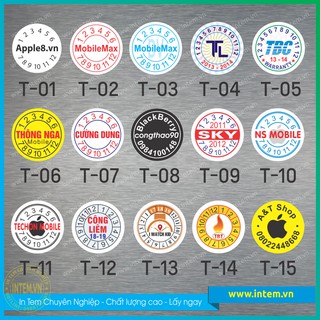 COMBO 1000C Tem Bảo Hành Điện Thoại - Loại tem vỡ tốt nhất - Kích thước 1x1cm