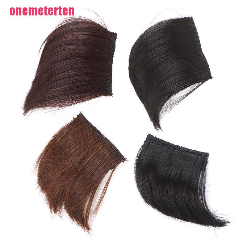 【TEN】Clips In Human Hair Wig Invisible Hair Toupee Piece Hair Root Top Wig Pad