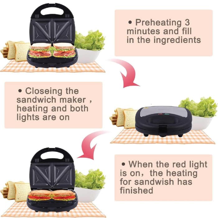 Máy Nướng Bánh Sandwich Hình Tam Giác Sf-6048