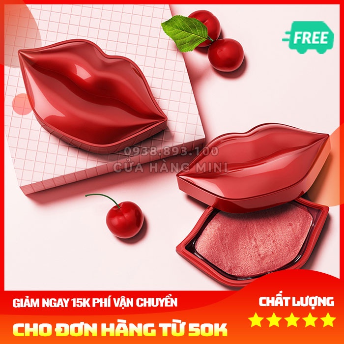 Mặt Nạ Dưỡng Và Làm Hồng Môi Bioaqua Cherry Collagen (20 Miếng)