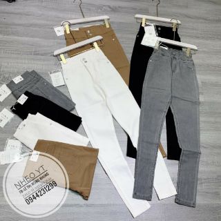 Quần bò giấy cạp 2 khuy