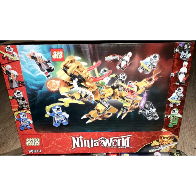 Sét 8 hộp Lắp ráp LegoNinja Kỳ Lân 4 chân 98079 trọn bộ có nhiều chi tiết bằng nhựa