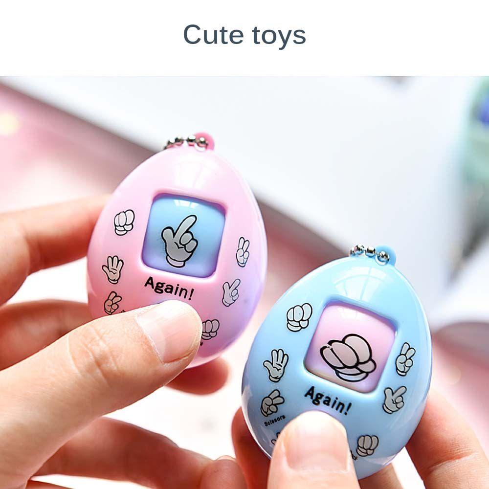 Fallforbeauty Móc Khóa Hình Cây Kéo Hoạt Hình Thay Đổi Khuôn Mặt Màu Sắc Ngẫu Nhiên