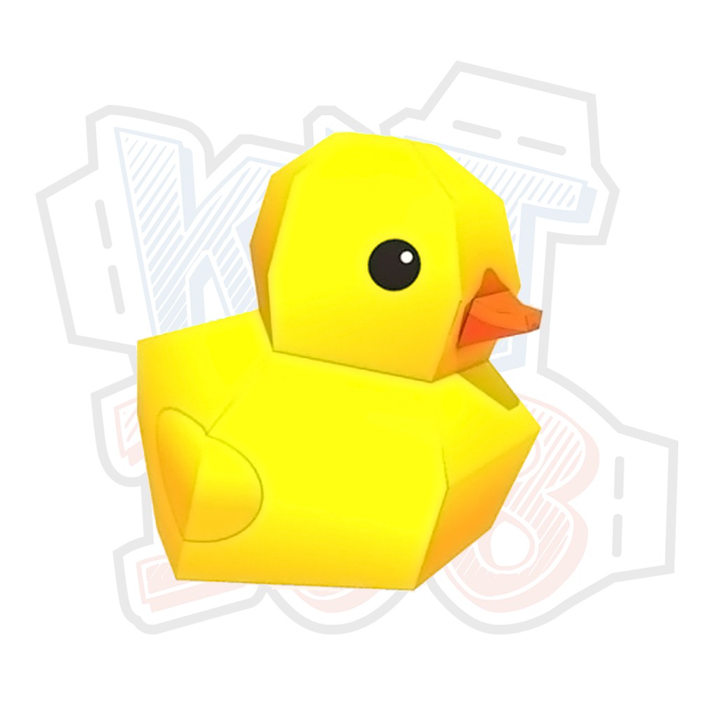 Mô hình giấy đồ chơi động vật vịt Rubber Duck