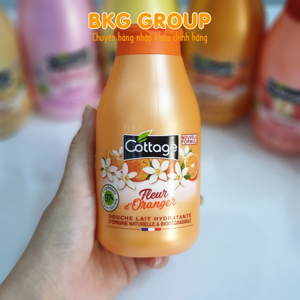 [New 2021] Sữa Tắm Cottage HOA CAM 250ml - Hàng Pháp - Có hóa đơn VAT