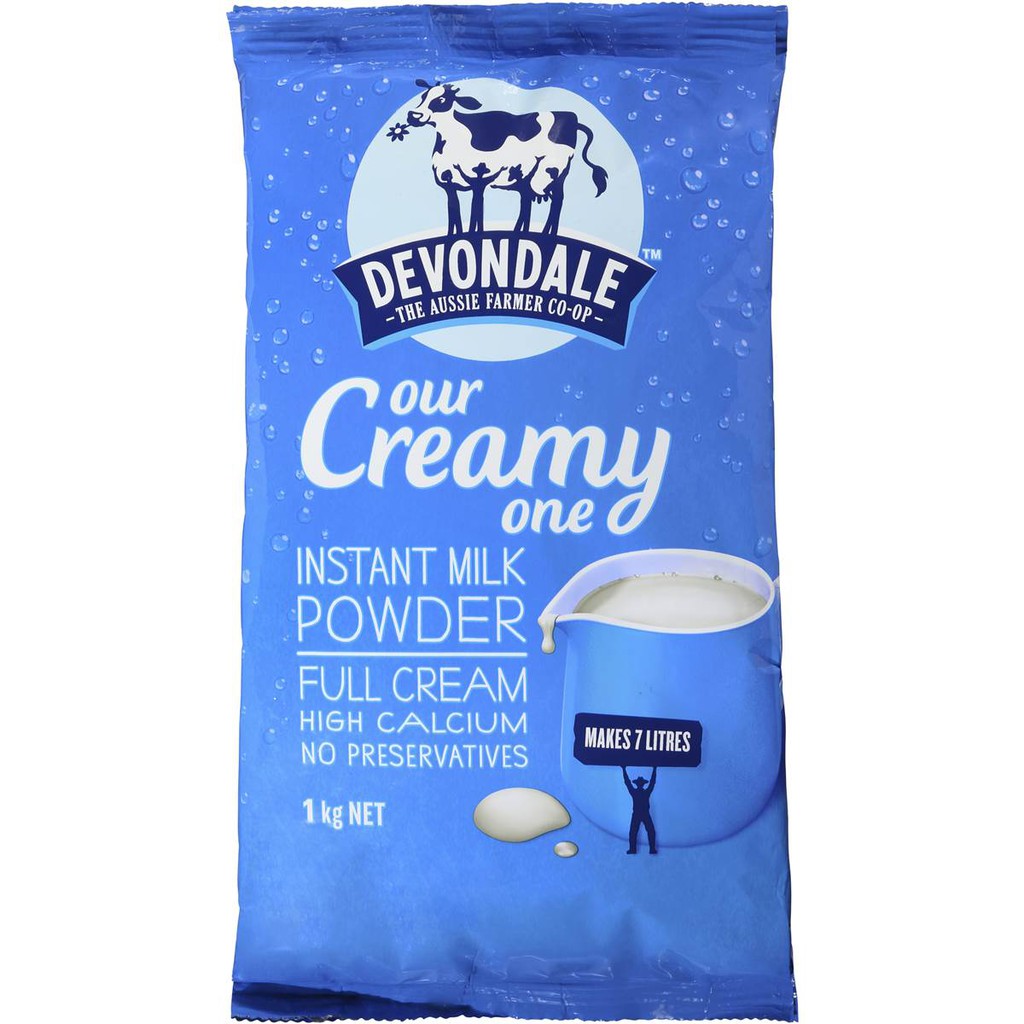 Sữa tươi DEVONDALE full cream dạng bột (gói 1kg)