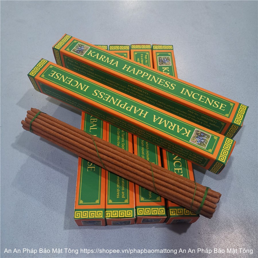 (Hàng Chính Hãng) Nhang/hương KARMA HAPPINESS bản hộp cứng và Karma Happiness Green Tara bản vỏ mềm